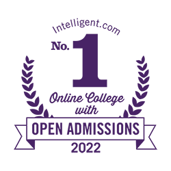 No. 1 Online College with Open Admissions, 2022