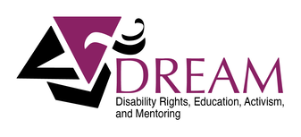 Disability Rights, Education, Activism and Mentoring logo