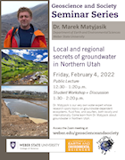 Dr. Marek Matyjasik - Local and regional secrets of groundwater in northern Utah