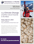 Geoscience & Society - Mar 3 - Seth Arens - Climate change and natural hazards