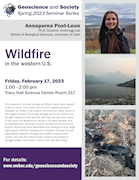 Geoscience & Society - Spring 2023 - February 17 - Annapurna Post-Leon - Wildfires