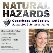 Communicating about active volcanoes - Sally Sennert - Jan 27 1-2 pm