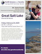 Earth Science & Society Seminar Series 2024 - Feb 23 - Dr. Carie Frantz - Great Salt Lake