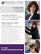 Earth Science & Society Seminar Series - Feb 9 - Kelly - Low-cost sensors for measuring air quality