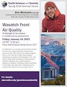 Earth Science & Society Seminar Series - Jan 19 - Michaels - Wasatch Front Air Quality