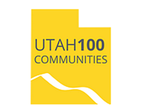 Utah 100 Communities logo.