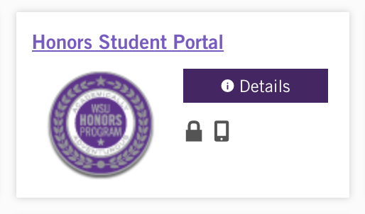 honors student portal