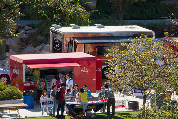 food trucks on campus