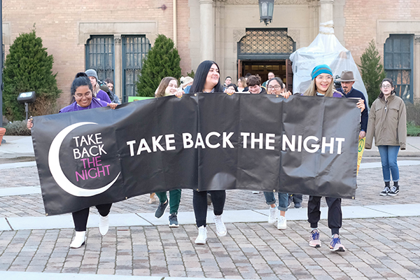students at take back the night