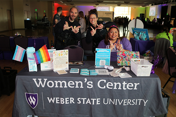  Women's Center Staff at a tabling event