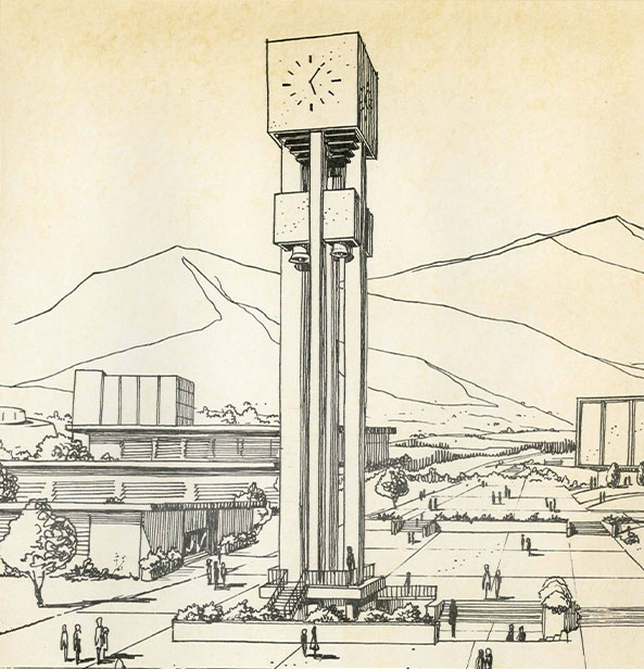 Artist rendering of the Stewart Bell Tower
